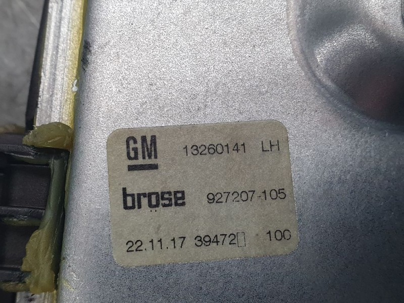 Recambio de elevalunas trasero izquierdo para opel zafira tourer excellence referencia OEM IAM 13260141 927207105 BROSE ELECTRIC