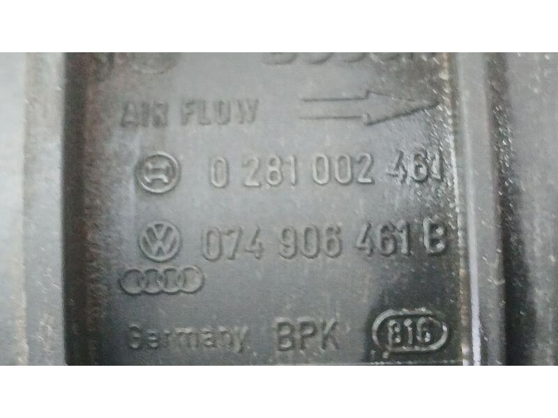 Recambio de caudalimetro para audi a4 avant (8e) 2.0 tdi referencia OEM IAM 074906461B BOSCH 0281002461