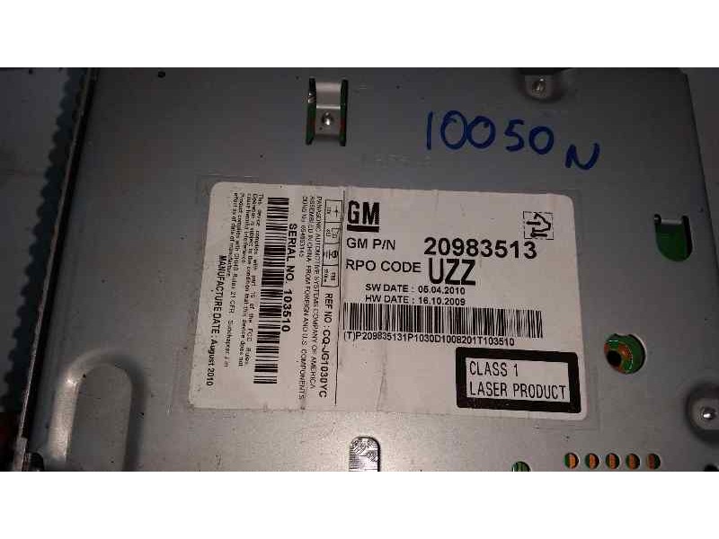 Recambio de sistema navegacion gps para chevrolet cruze l referencia OEM IAM CQJG1030YC 20983513 PANASONIC