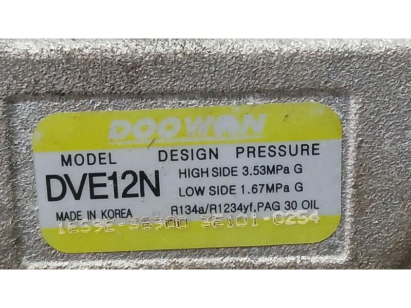 Recambio de compresor aire acondicionado para kia rio (yb) attract referencia OEM IAM 369003E101 SOOWAN DVE12N