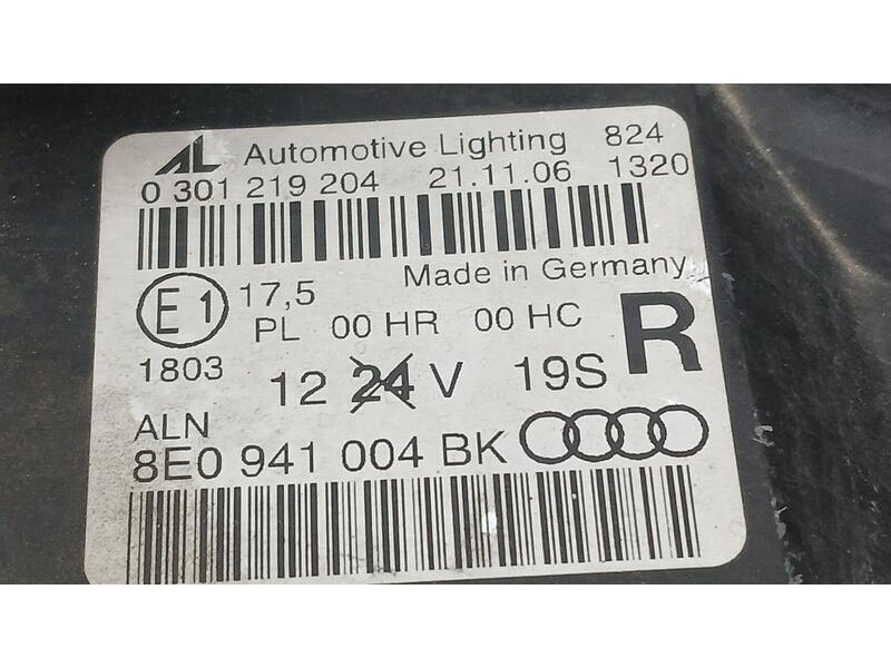Recambio de faro derecho para audi a4 avant (8e) 2.0 tdi referencia OEM IAM 8E0941004BK  0301219204