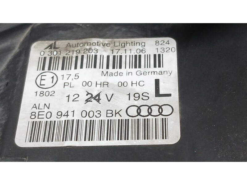 Recambio de faro izquierdo para audi a4 avant (8e) 2.0 tdi referencia OEM IAM 8E0941003BK O301219203 