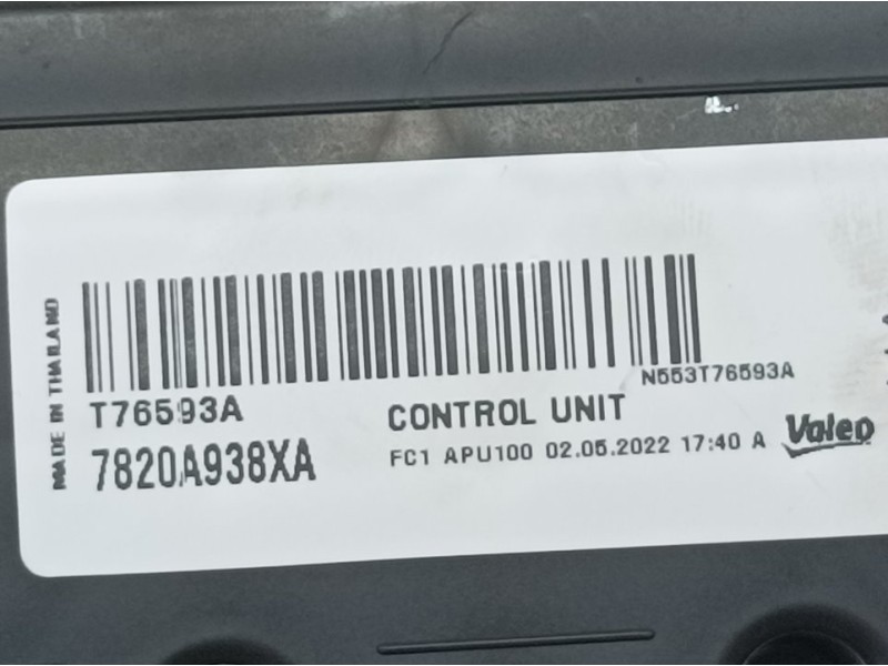 Recambio de mando climatizador para mitsubishi space star 120 kaiteki referencia OEM IAM 7820A938XA T76593A VALEO