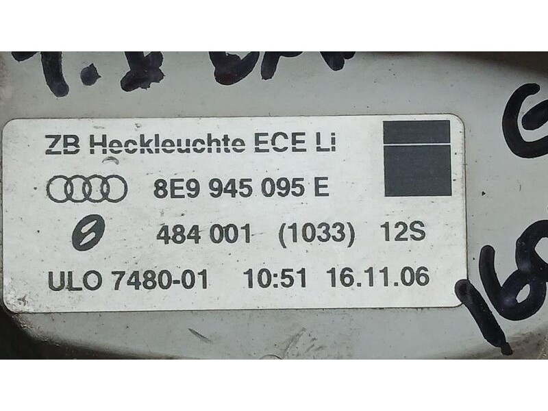 Recambio de piloto trasero izquierdo para audi a4 avant (8e) 2.0 tdi referencia OEM IAM 8E9945095E  
