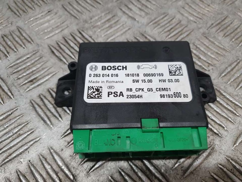 Recambio de modulo electronico para peugeot 5008 gt referencia OEM IAM 9819360080 0263014016 BOSCH