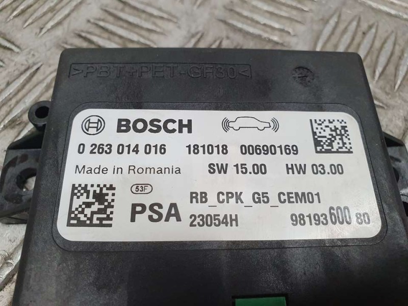 Recambio de modulo electronico para peugeot 5008 gt referencia OEM IAM 9819360080 0263014016 BOSCH