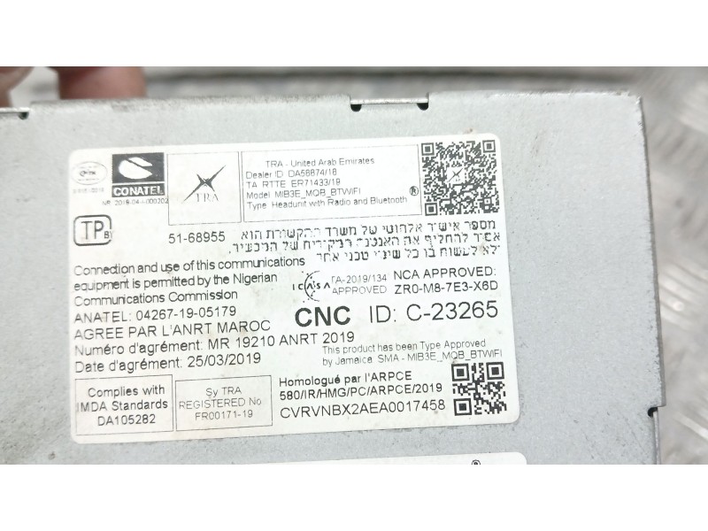 Recambio de sistema navegacion gps para seat ibiza v (kj1, kjg) 1.0 tsi referencia OEM IAM 5FJ035869B PANASONIC CVRVNBX2AEA