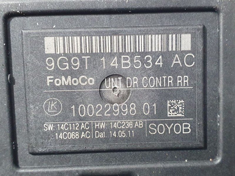 Recambio de modulo electronico para volvo xc60 kinetic awd referencia OEM IAM 9G9T14B534AC 1002299801 FOMOCO LK