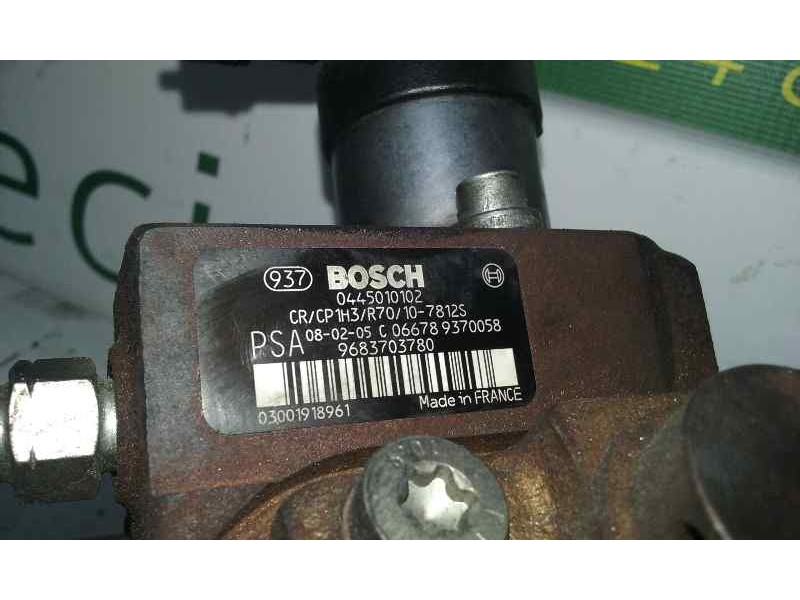 Recambio de bomba alta presion para citroën c3 1.4 hdi fap referencia OEM IAM 0445010102 9683703780 BOSCH
