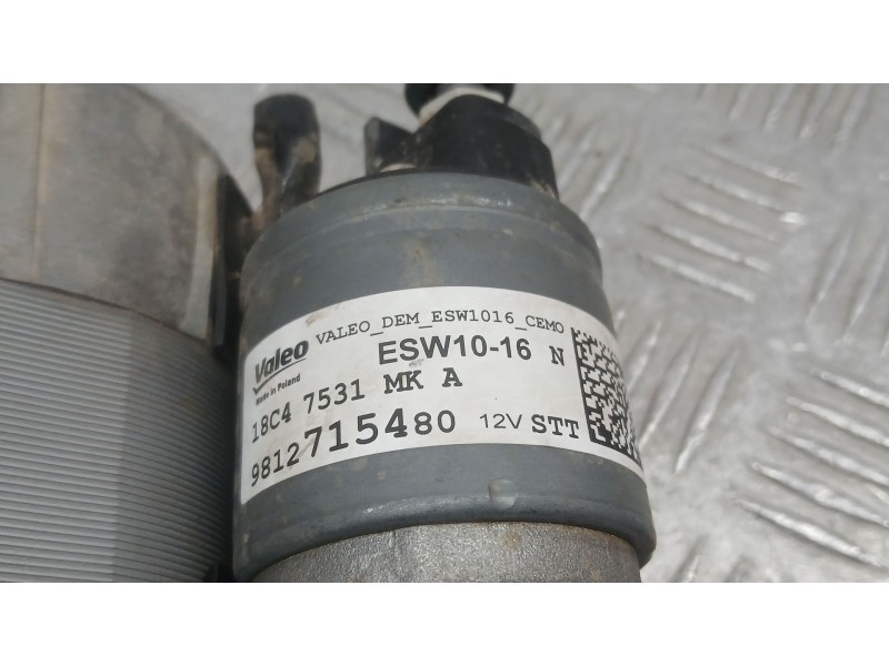 Recambio de motor arranque para peugeot 208 ii (ub_, up_, uw_, uj_) 1.2 puretech 100 referencia OEM IAM 9812715480 VALEO ESW1016