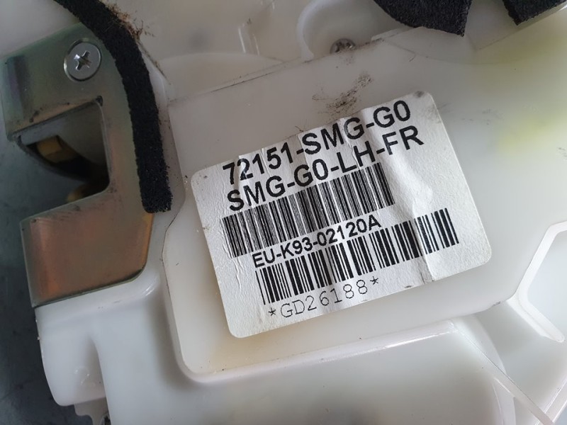 Recambio de cerradura puerta delantera izquierda para honda civic berlina 5 (fk) 1.8 sport referencia OEM IAM 72151SMGG0 EUK9302