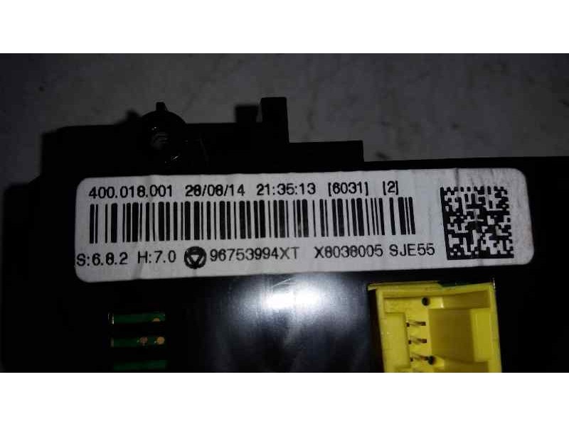 Recambio de mando climatizador para citroën c3 collection referencia OEM IAM X8038005 96753994XT BEHR