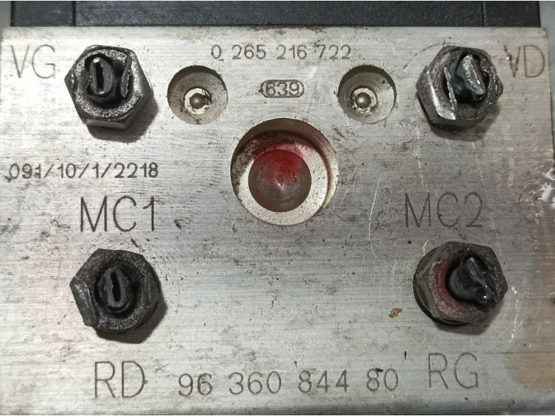 Recambio de abs para peugeot 306 berlina 3/4/5 puertas (s2) boulebard referencia OEM IAM 9636084480 0265216722 BOSCH