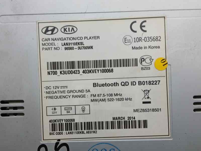 Recambio de sistema navegacion gps para kia sportage concept 4x2 referencia OEM IAM 965603U700KW B018227 