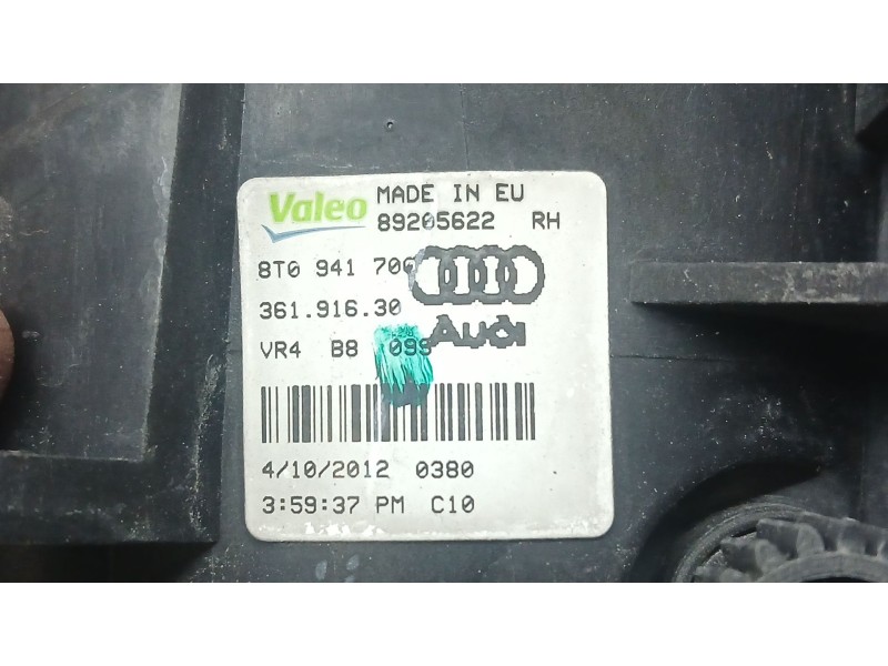 Recambio de faro antiniebla derecho para audi q3 (8ub, 8ug) 2.0 tdi quattro referencia OEM IAM 8T0941700 VALEO 89205622