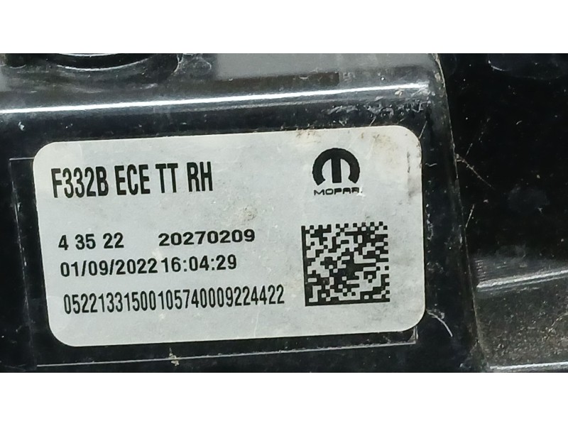 Recambio de piloto trasero derecho para fiat 500e (332_) elektro 3+1 (fa1) referencia OEM IAM 52213315  ROZADO