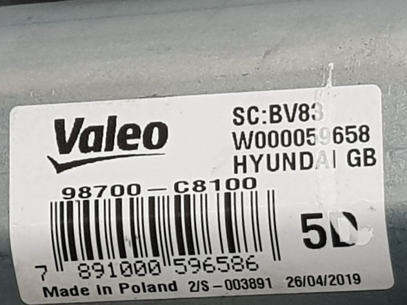 Recambio de motor limpia trasero para hyundai i20 active klass active bluedrive referencia OEM IAM 98700C8100 4 PINS VALEO