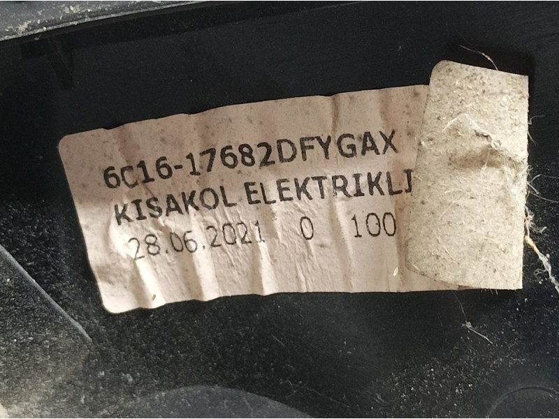 Recambio de retrovisor derecho para ford transit caja cerrada ´06 ft 350 l (largo) pkw (turismo) referencia OEM IAM 6C1617682DFY