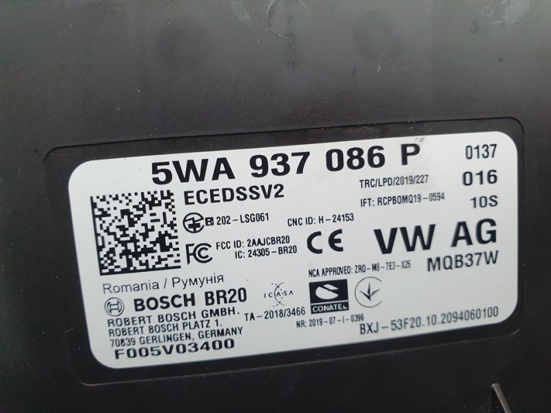 Recambio de modulo electronico para seat leon (kl1) style referencia OEM IAM 5WA937086P BOSCH 