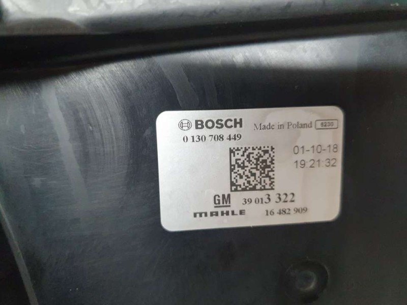 Recambio de electroventilador para opel astra k lim. 5türig selective start/stop referencia OEM IAM 39013322 0130708449 BOSCH
