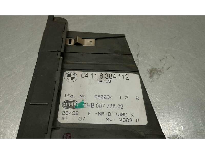 Recambio de mando climatizador para bmw serie 3 berlina (e46) 320d referencia OEM IAM 64118384112  64118384112