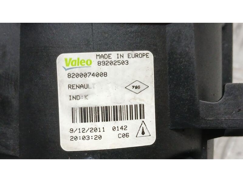 Recambio de faro antiniebla izquierdo para dacia duster ambiance 4x4 referencia OEM IAM 8200074008 VALEO 89202503