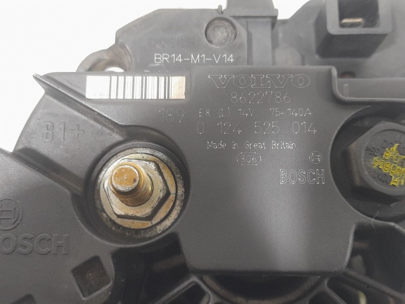 Recambio de alternador para volvo s80 i (184) 2.4 referencia OEM IAM 8622786 0124525014 BOSCH