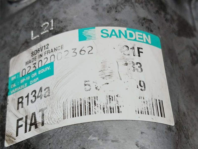 Recambio de compresor aire acondicionado para opel combo d expression l1h1 referencia OEM IAM 51893889 SD6V12 SANDEN