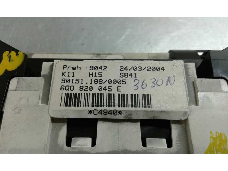 Recambio de mando climatizador para volkswagen polo (9n1) 1.4 16v referencia OEM IAM 9042K11H15 1000001758541 6Q0820045E