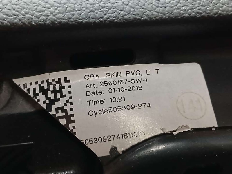 Recambio de kit airbag para opel astra k lim. 5türig selective start/stop referencia OEM IAM 34193239G  C/ SALPICADERO Y PRETENS