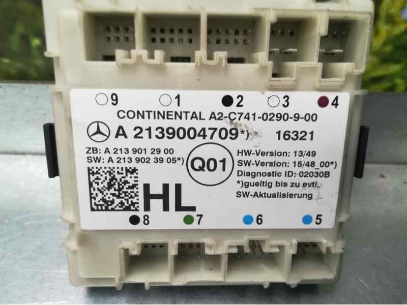 Recambio de modulo electronico para mercedes-benz clase e lim. (w213) e 200 d (213.013) referencia OEM IAM A2139004709 A2C741029