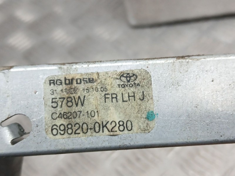 Recambio de elevalunas delantero izquierdo para toyota hilux (gun1) double cab gx 4x4 referencia OEM IAM 698200K280 ELECTRICO 6 
