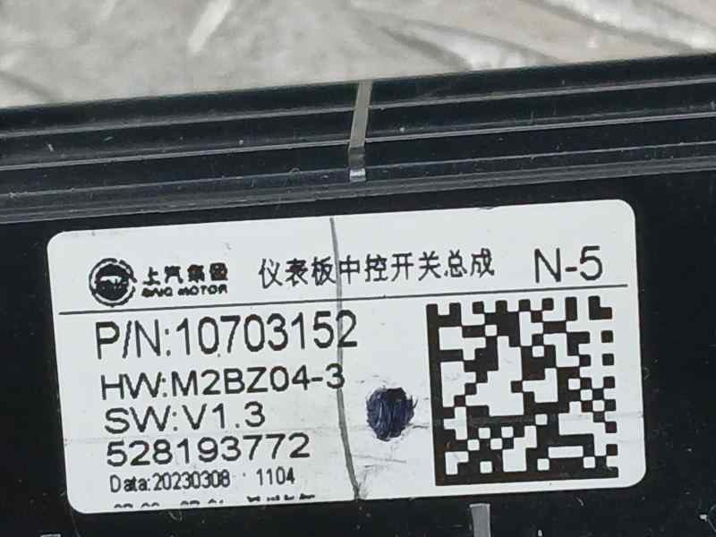 Recambio de mando multifuncion para mg zs 1.0 vti referencia OEM IAM 1073152 528193772 C/ BOTONES CLIMA , VOLUMEN , BOTON HOUSE