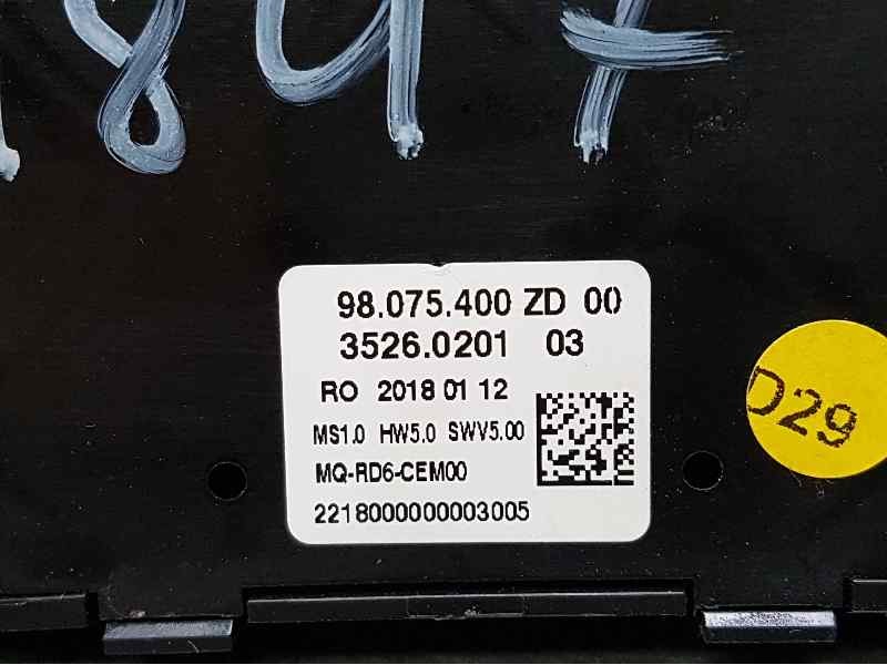 Recambio de mando radio para citroën jumpy spacetourer feel m referencia OEM IAM 98075400ZD  