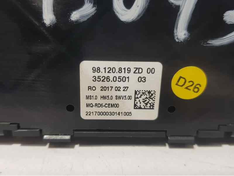 Recambio de mando radio para citroën jumpy furgon control m referencia OEM IAM 98120819ZD  