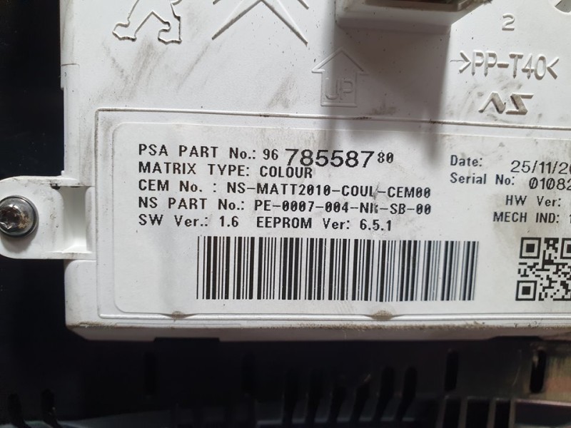 Recambio de cuadro instrumentos para citroën ds4 design referencia OEM IAM 9678558780  