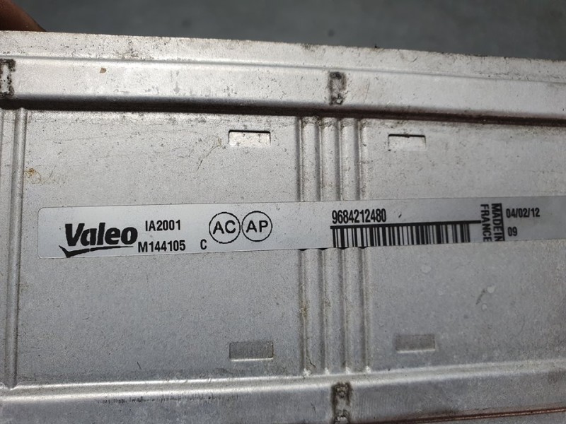 Recambio de intercooler para citroën ds4 design referencia OEM IAM 9684212480 M144105 VALEO