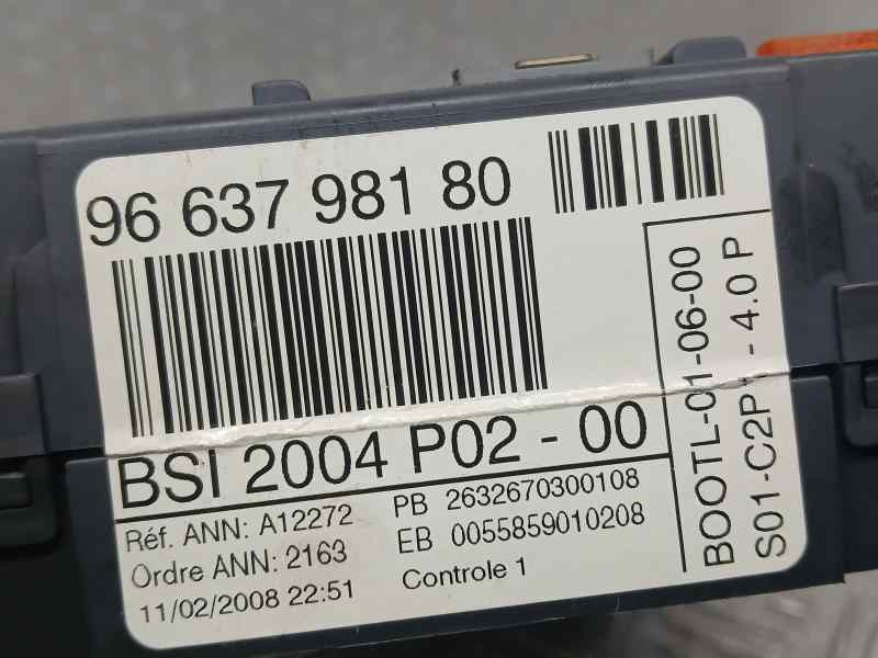 Recambio de caja reles / fusibles para peugeot 308 confort referencia OEM IAM 9663798180 55859010208 BSI