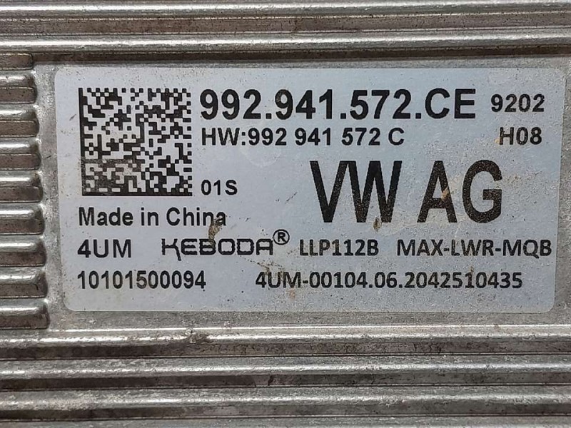 Recambio de centralita faros xenon para volkswagen tiguan advance bmt referencia OEM IAM 992941572C  DELANTERA DER