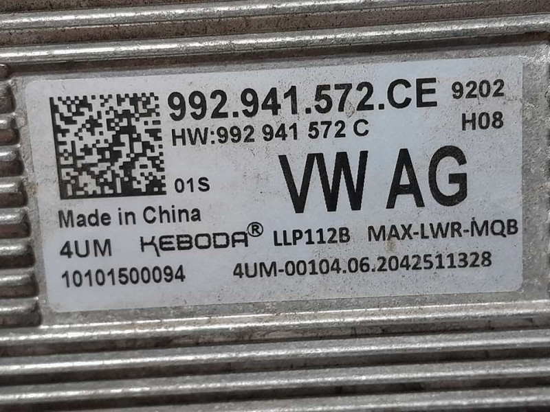 Recambio de centralita faros xenon para volkswagen tiguan advance bmt referencia OEM IAM 992941572C  DELANTERA IZ.