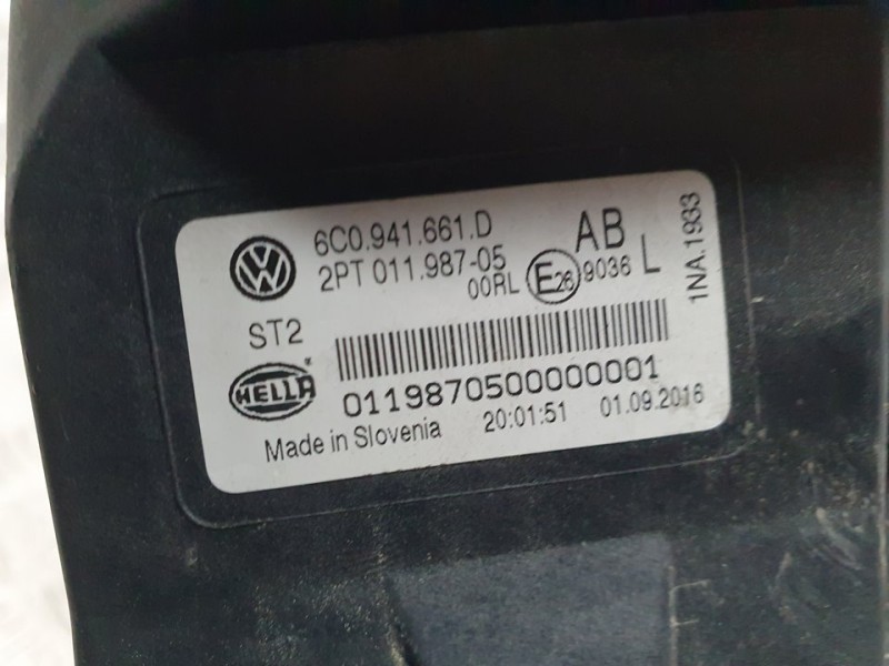 Recambio de faro antiniebla izquierdo para volkswagen polo (6c1) advance bluemotion referencia OEM IAM 6C0941661D 2PT01198705 HE