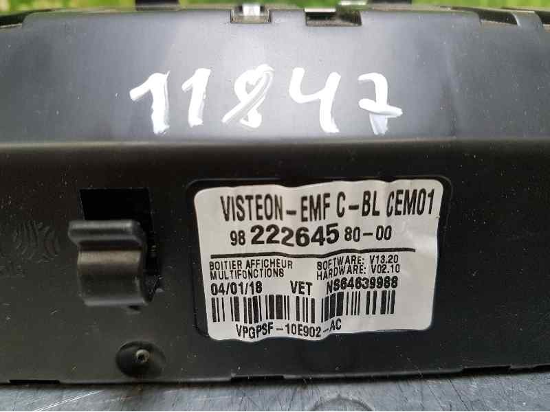 Recambio de pantalla multifuncion para citroën jumpy spacetourer feel m referencia OEM IAM 9822264580  JOHNSON CONTROLS