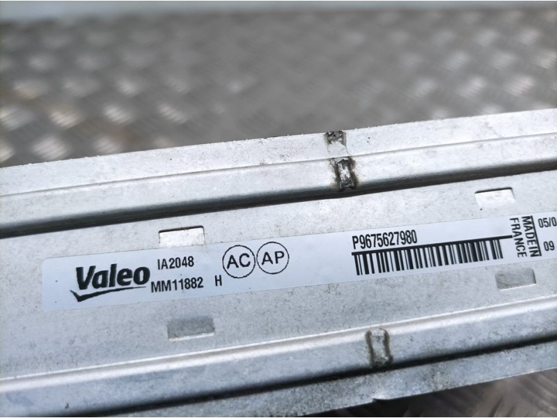 Recambio de intercooler para peugeot 508 active referencia OEM IAM 9675627980 MM11882H VALEO