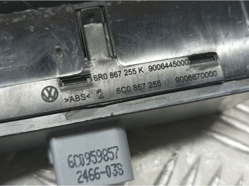 Recambio de mando elevalunas delantero izquierdo para volkswagen polo (6c1) advance bluemotion referencia OEM IAM 6R0867255K 6C0