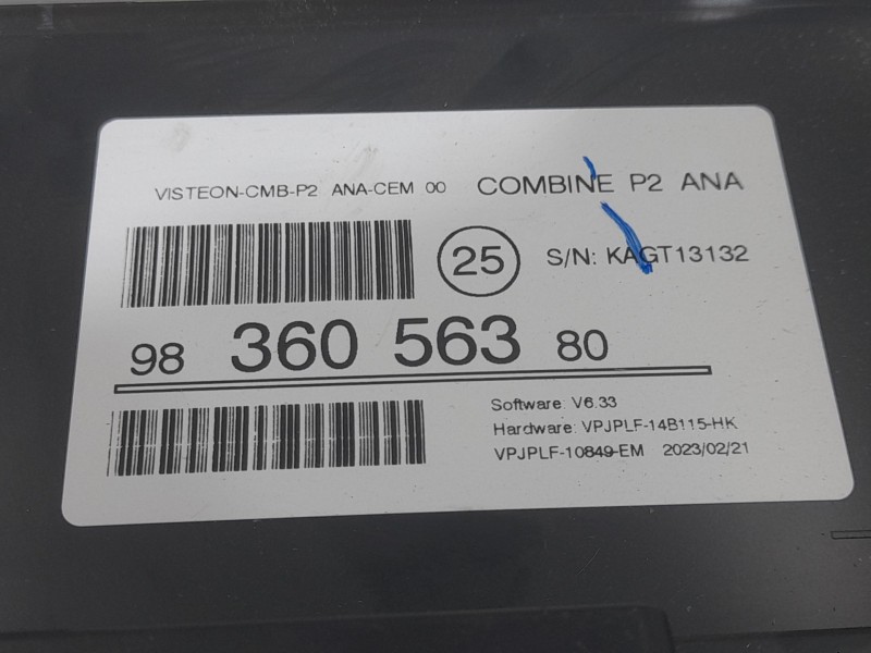 Recambio de cuadro instrumentos para peugeot 2008 (p1) allure referencia OEM IAM 9836056380  