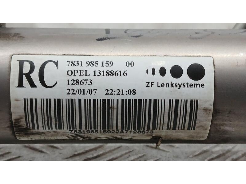 Recambio de cremallera direccion para opel astra gtc cosmo referencia OEM IAM 13188616 AXIAL IZQUIERDO ROTO ZF 7831985159