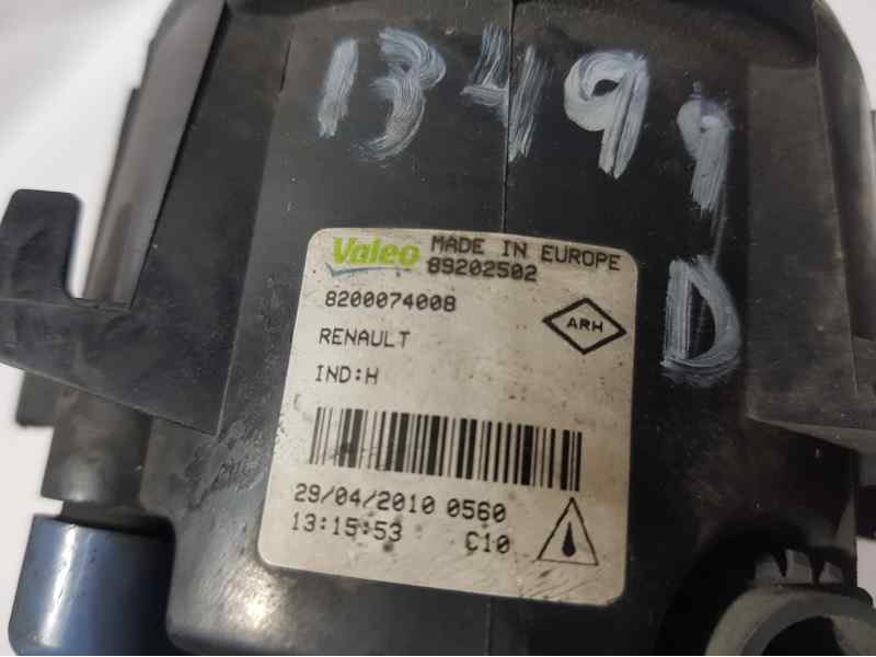 Recambio de faro antiniebla derecho para renault laguna iii privilege referencia OEM IAM 8200074008 89202502 VALEO