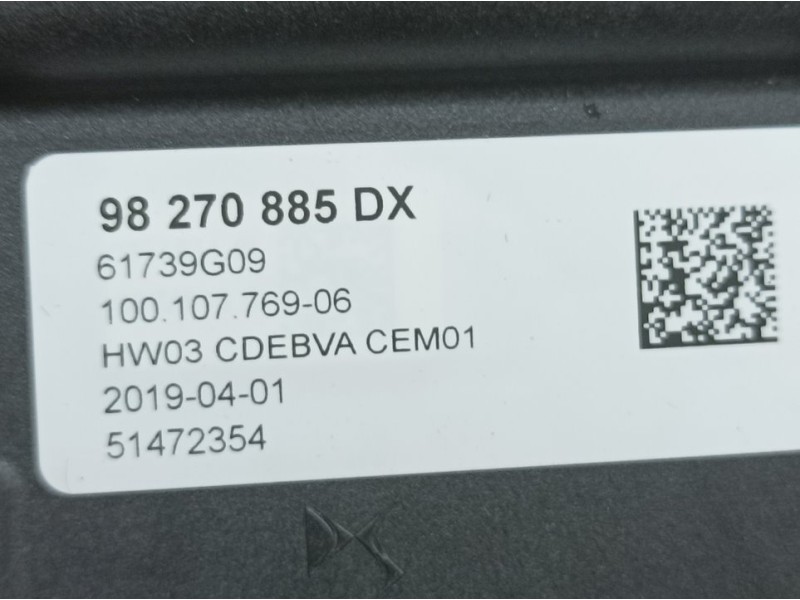 Recambio de palanca cambio para peugeot 508 active referencia OEM IAM 98270885DX  