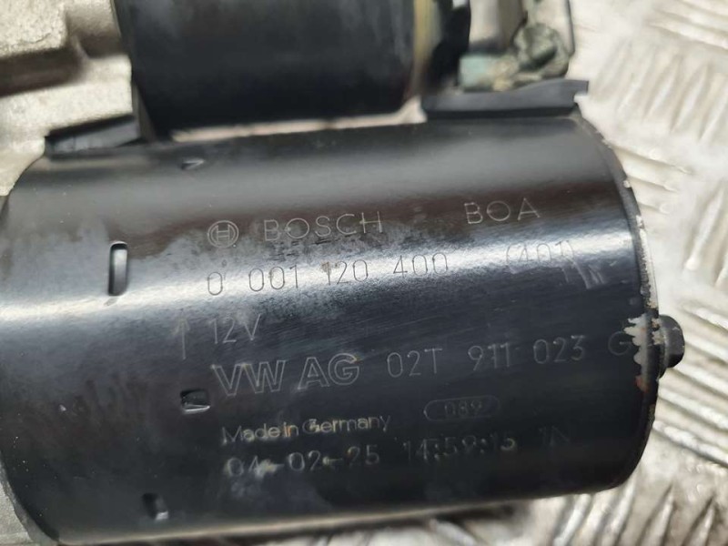 Recambio de motor arranque para volkswagen polo (9n1) trendline referencia OEM IAM 02T911023 0001120400 BOSCH