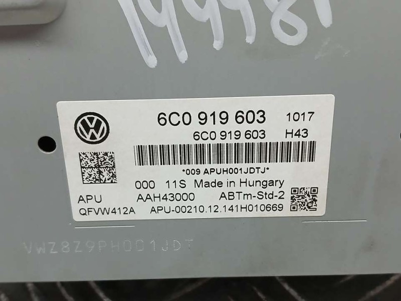 Recambio de sistema navegacion gps para volkswagen polo (6c1) advance bluemotion referencia OEM IAM 6C0919603  